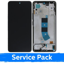 Ekranas skirtas Xiaomi Redmi Note 13 4G su rėmeliu / Midnight Black / (Service Pack)