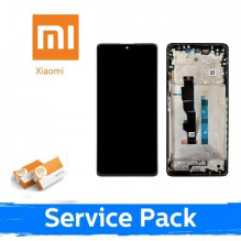 Ekranas skirtas Xiaomi Redmi Note 13 5G su rėmeliu / Graphite Black / (Service Pack)