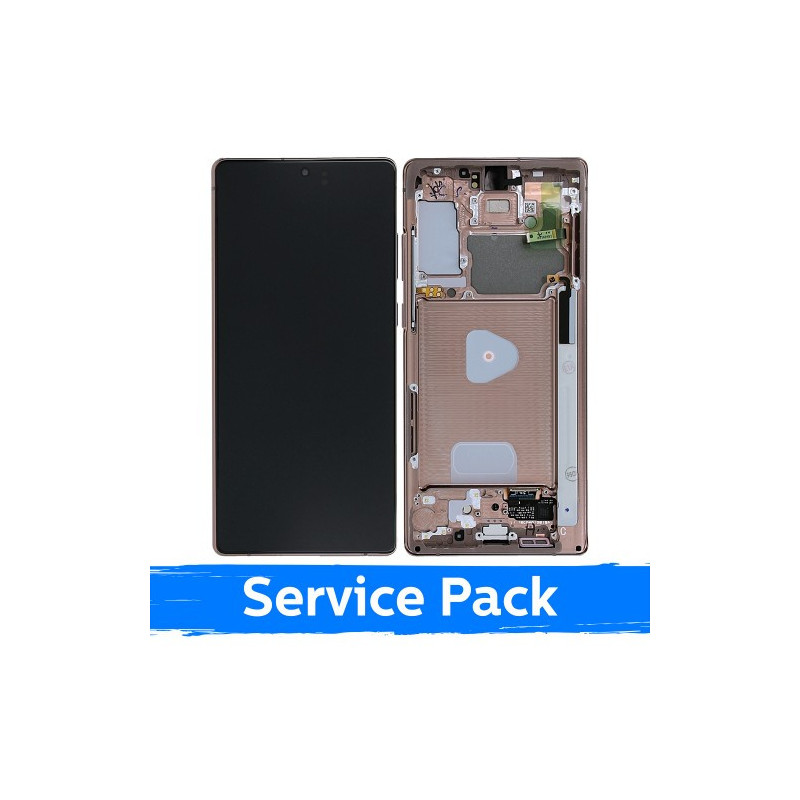 Ekranas skirtas Samsung N980 Note 20 su rėmeliu / Mystic Bronze / (Service Pack)