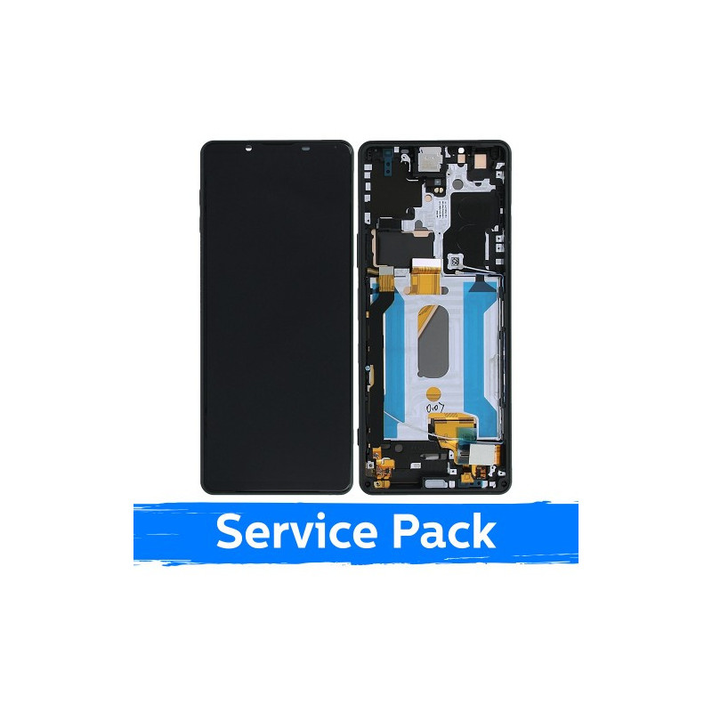 Ekranas skirtas Sony Xperia 1 III juodas (Service Pack)
