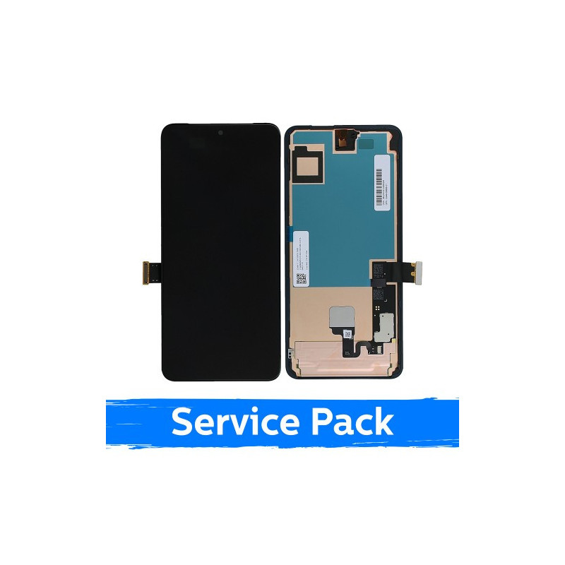 Ekranas skirtas Google Pixel 8 Pro juodas su rėmeliu (Service Pack)