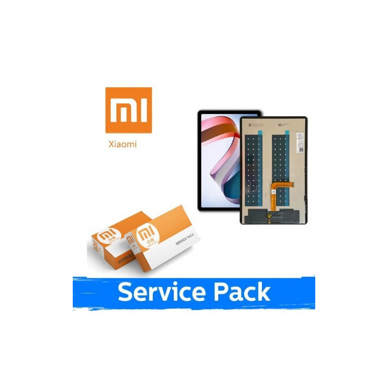 Ekranas skirtas Xiaomi Redmi Pad 10.6'' (2022) juodas su rėmeliu (Service Pack)