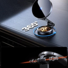 Automobilinis laikiklis Joyroom 'JR-ZS408' juodas (bevielis krovimas 15W) (magnetinis / lipinamas)