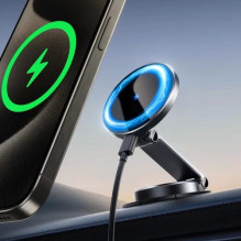 Joyroom car holder 'JR-ZS408' black (wireless charging 15W) (magnetic / adhesive)