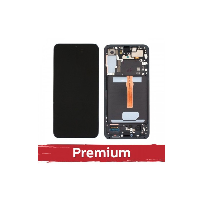 Ekranas skirtas Samsung S906 S22 Plus su rėmeliu / Green / OEM