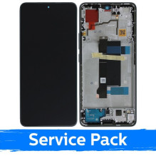Ekranas skirtas Xiaomi Redmi Note 13 Pro 5G / Poco X6 5G su rėmeliu / Ocean Teal (Blue) / (Service Pack)