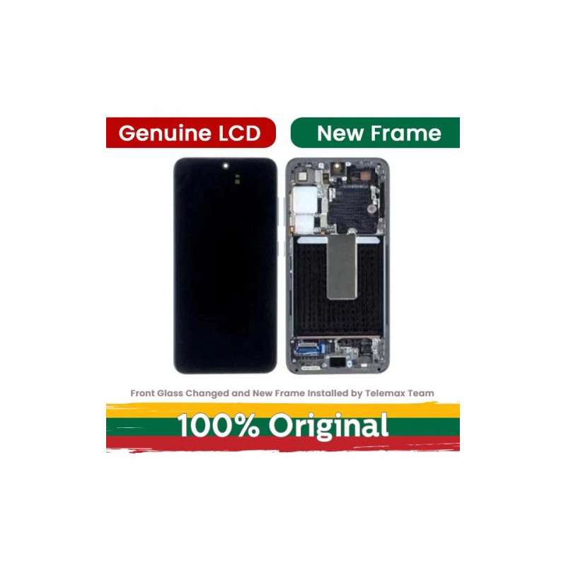 Screen for Samsung S916 S23 Plus with frame / Green / (Updated: Telemax)