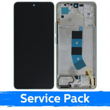 Screen for Xiaomi Redmi Note 13 4G with frame / Mint Green / (Service Pack)