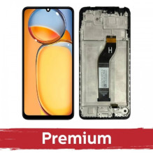 Ekranas skirtas Xiaomi Redmi 13C 4G / Redmi 13C 5G / Poco C65 juodas su rėmeliu OEM