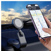 Car holder Dudao'F21 Pro' black (15W / Magsafe Compatible) (magnetic / adhesive)