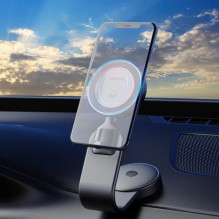 Automobilinis laikiklis Dudao'F21 Pro' juodas (15W / Magsafe Compatible) (magnetinis / lipinamas)