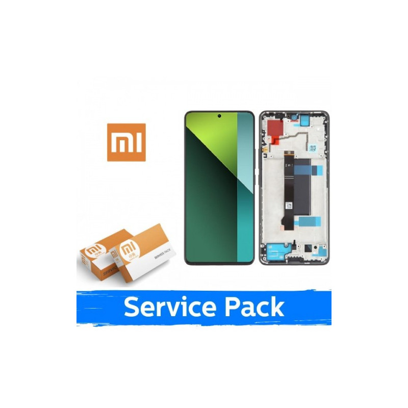 Ekranas skirtas Xiaomi Poco F6 5G su rėmeliu / Green / (Service Pack)