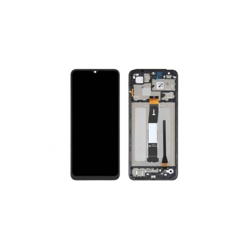 Ekranas skirtas Xiaomi Redmi Note 13 5G su rėmeliu / Graphite Black / HQ