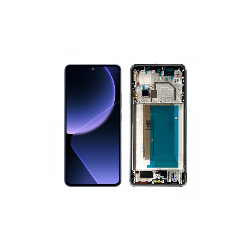 Ekranas skirtas Xiaomi 13T (13T Pro) su rėmeliu / Black / HQ