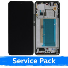 Screen for Xiaomi 13T (13T Pro) with frame / Black / (Service Pack)