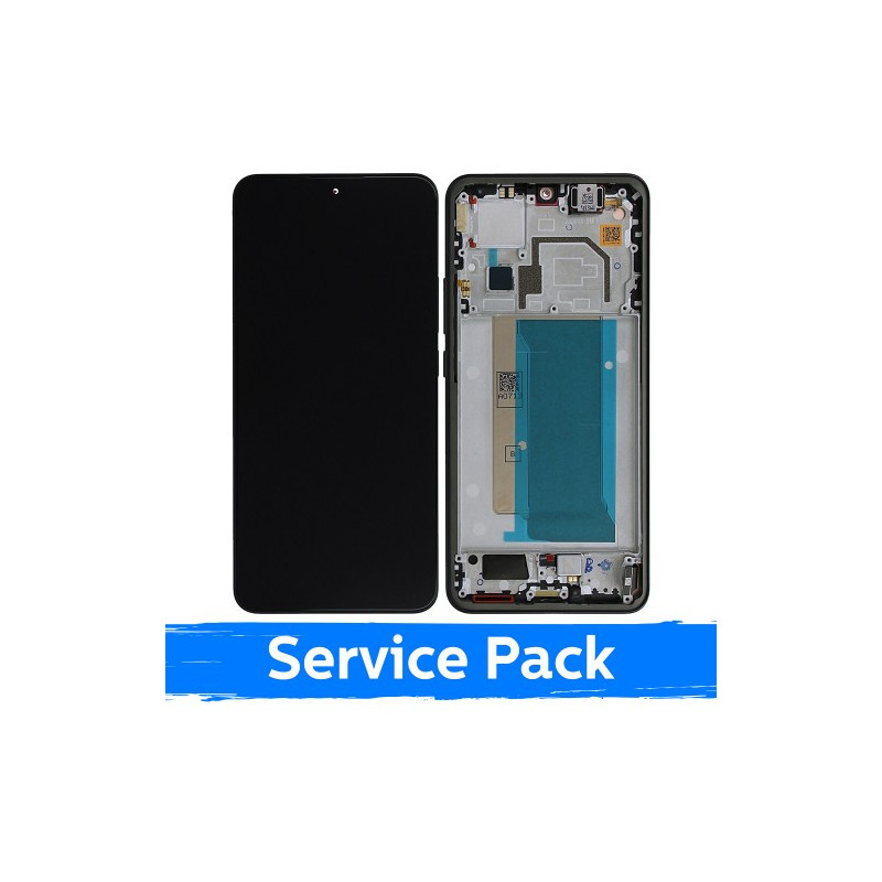 Screen for Xiaomi 13T (13T Pro) with frame / Black / (Service Pack)