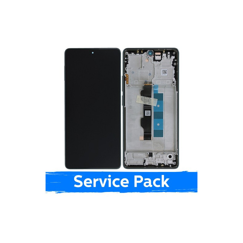 Ekranas skirtas Xiaomi Poco M6 Pro 4G / Redmi Note 13 Pro 4G su rėmeliu / Forest Green / (Service Pack)