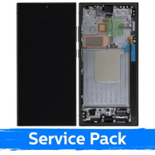 Ekranas skirtas Samsung S928 S24 Ultra su rėmeliu / Titanium Black (Blue / Green) / (Service Pack)