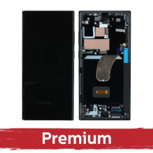 Screen for Samsung S918 S23 Ultra with frame / Cream / OEM