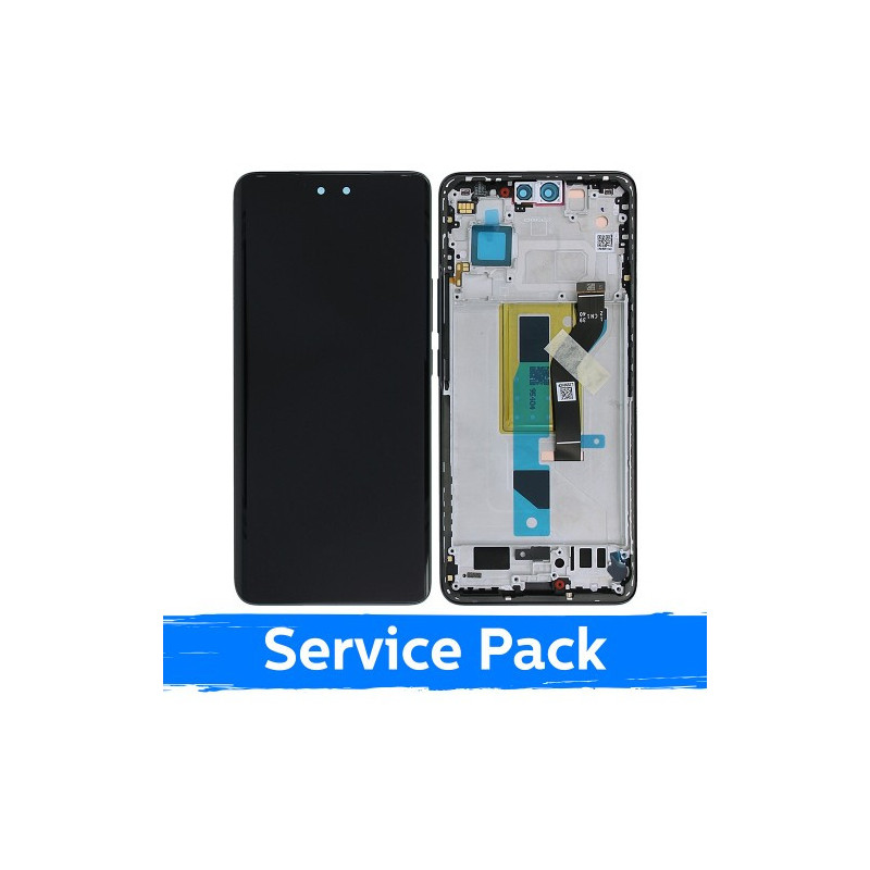 Screen for Xiaomi 13 Lite with frame / Black / (Service Pack)