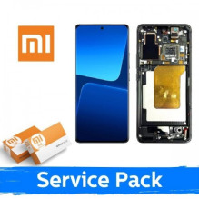 Screen for Xiaomi 13 Pro with frame / Ceramic Black / (Service Pack)
