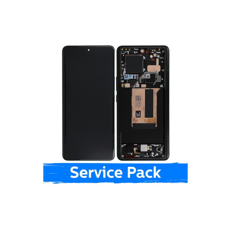 Screen for Xiaomi 13 Ultra with frame / Black / (Service Pack)