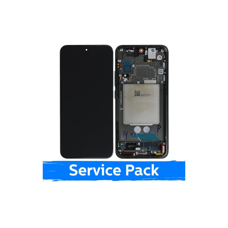 Screen for Xiaomi 13 with frame / Black / (Service Pack)