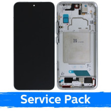 Screen for Xiaomi 13 with frame / White / (Service Pack)