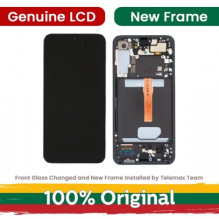 Screen for Samsung S906 S22 Plus with frame / Green / (Updated: Telemax)