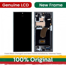 Screen for Samsung S918 S23 Ultra with frame / Green / (Updated: Telemax)
