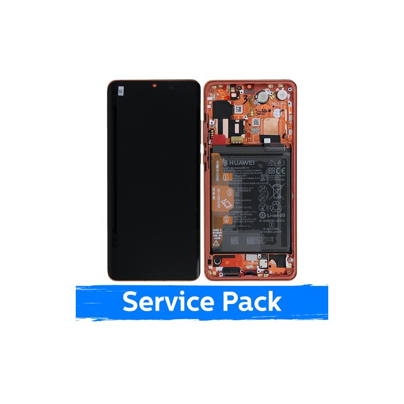 Ekranas skirtas Huawei P30 Pro su rėmeliu / Amber Sunrise / (Service Pack)