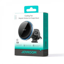 Automobilinis laikiklis Joyroom 'JR-ZS387' juodas / (bevielis krovimas 15W) (magnetinis / grotelėms)