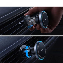 Automobilinis laikiklis Joyroom 'JR-ZS387' juodas / (bevielis krovimas 15W) (magnetinis / grotelėms)