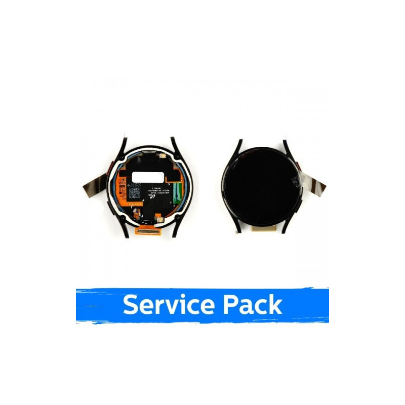 Ekranas skirtas Samsung R865 Watch 4 40mm su rėmeliu / Black / (Service Pack)