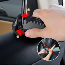 Automobilinis laikiklis Baseus 'Headrest Holder' (tinka: nuo 4.0' iki 6.5'') (ne magnetinis / sėdynei) Automobilinis laikiklis Baseus 'Headrest Holder' (tinka: nuo 4.0' iki 6.5'') (ne magnetinis / sėdynei)