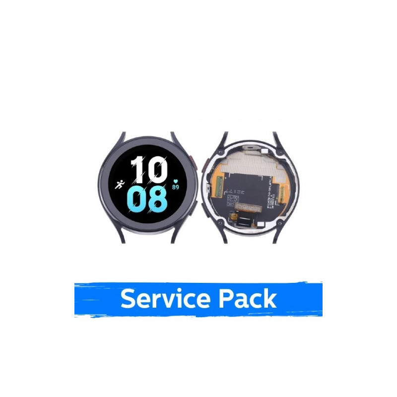 Ekranas skirtas Samsung R910 Watch 5 44mm su rėmeliu / Graphite / (Service Pack)