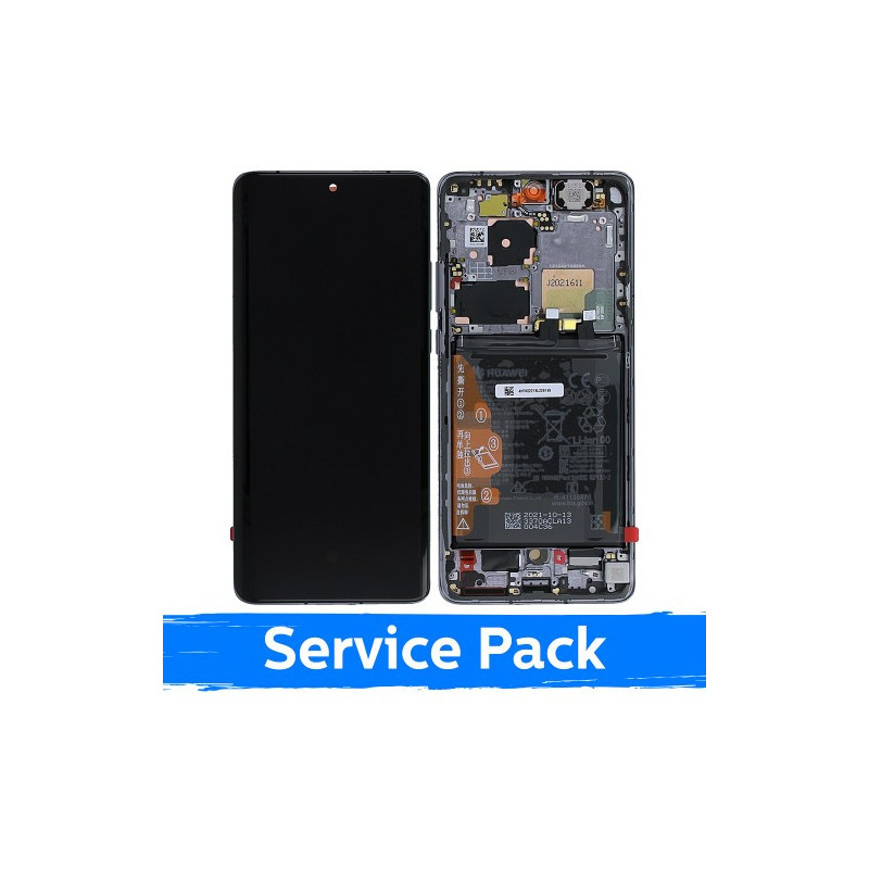 Ekranas skirtas Huawei P50 Pro su rėmeliu / Golden Black / (Service Pack)