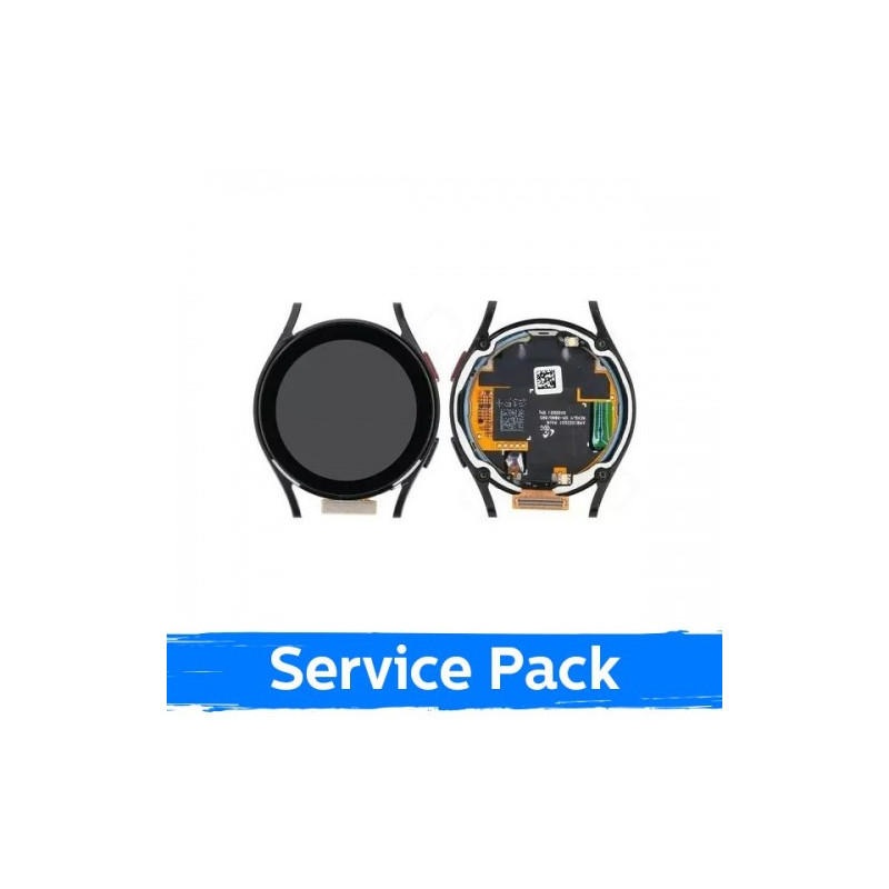 Ekranas skirtas Samsung R860 Watch 4 40mm su rėmeliu / Black / (Service Pack)