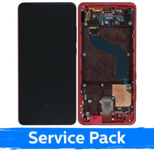 Screen for Xiaomi Mi 9T (Mi 9T Pro) with frame / Flame Red / (Service Pack)