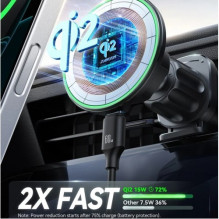 Joyroom 'JR-ZS412' Qi2 car holder black (wireless charging 15W) (magnetic / for grill)