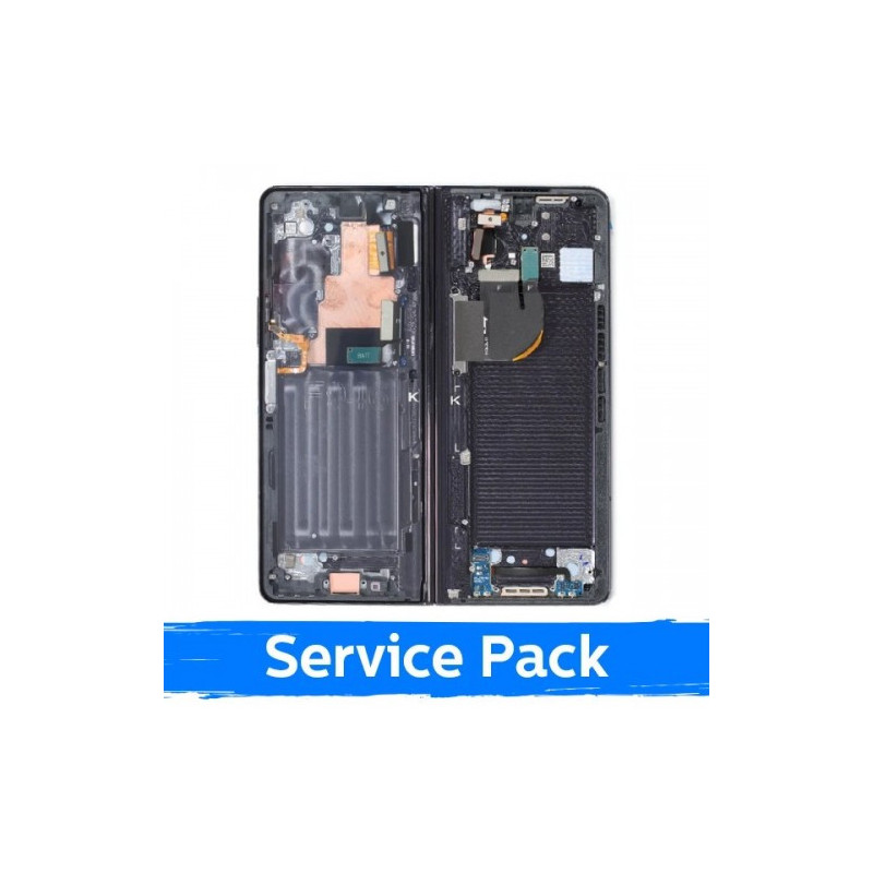 Ekranas skirtas Samsung F946 Z Fold5 (INNER) su rėmeliu / Phantom Black / (Service Pack)