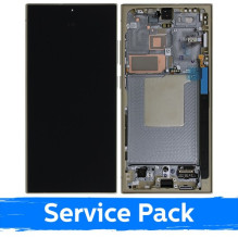 Ekranas skirtas Samsung S928 S24 Ultra su rėmeliu / Titanium Yellow / (Service Pack)