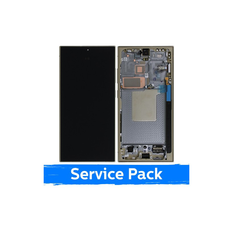 Ekranas skirtas Samsung S928 S24 Ultra su rėmeliu / Titanium Yellow / (Service Pack)