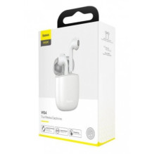 Wireless headset Baseus "W04" white (AirPod design)