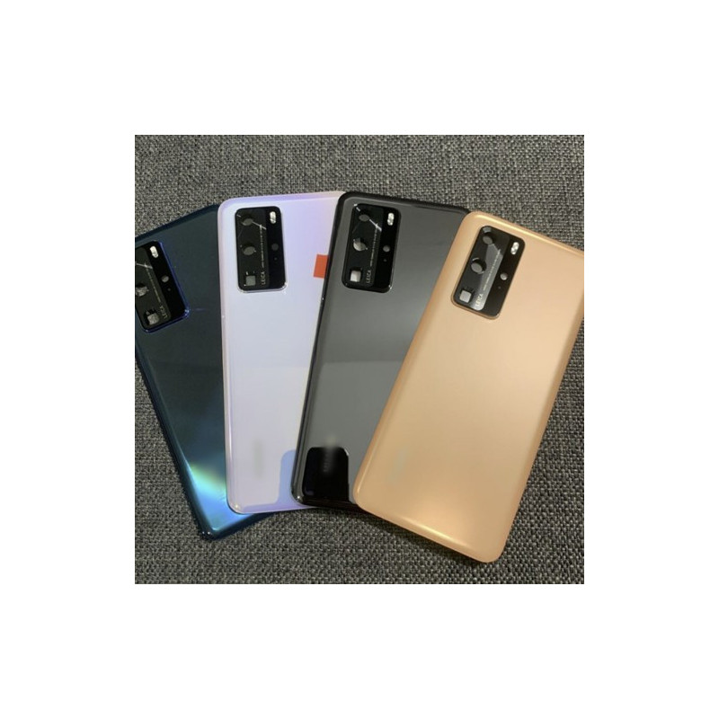 Galinis dangtelis skirtas Huawei P40 / Black / (su kameros stikliuku) HQ