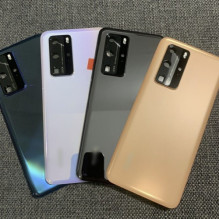 Back cover for Huawei P40 / Silver / (with camera glass) HQ
