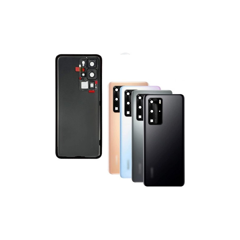 Back cover for Huawei P40 Pro / Silver Frost / (with camera glass) HQ