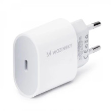 Įkroviklis Wozinsky 'Quick Charge' baltas PD 20W + laidas 'Type-C / Lightning' 100cm Įkroviklis Wozinsky 'Quick Charge' baltas PD 20W + laidas 'Type-C / Lightning' 100cm