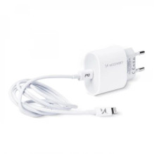Įkroviklis Wozinsky 'Quick Charge' baltas PD 20W + laidas 'Type-C / Lightning' 100cm Įkroviklis Wozinsky 'Quick Charge' baltas PD 20W + laidas 'Type-C / Lightning' 100cm