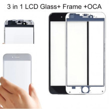 Komplektas restauravimui skirtas 'Pro+' Apple iPhone 5S (SE) / baltas / stiklas + OCA + Rėmelis / komplektas